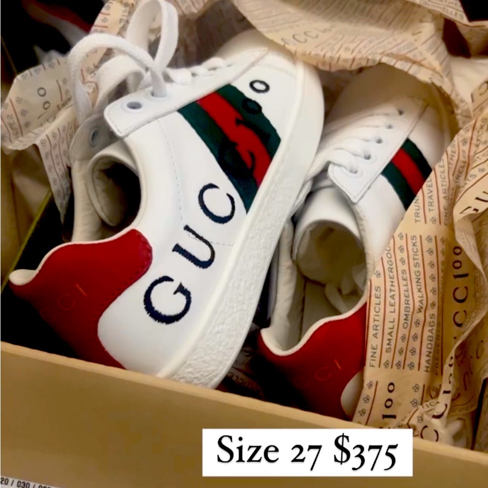 Brand new Gucci shoes I have three the other two is lightly worn no low ballers